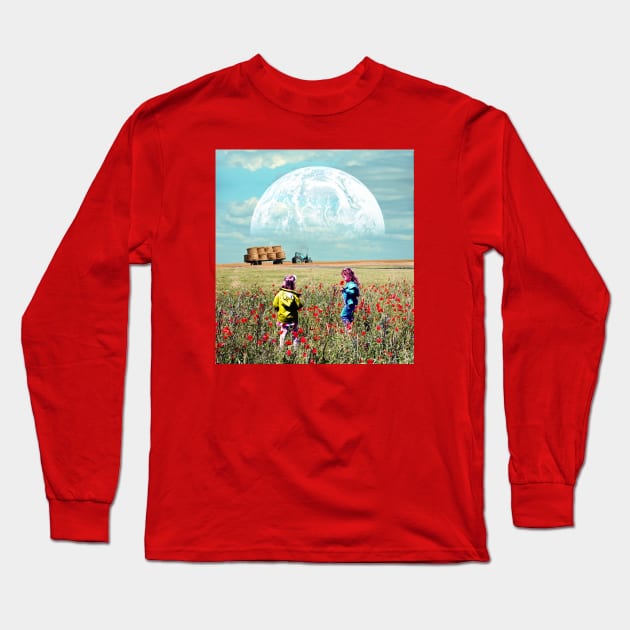 Poppies Long Sleeve T-Shirt by morysetta